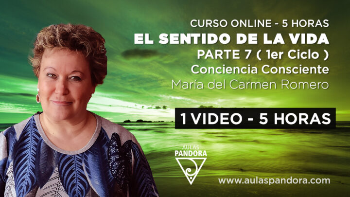 Curso online: EL SENTIDO DE LA VIDA – Parte 7 ( Primer Ciclo ) – M. Carmen Romero